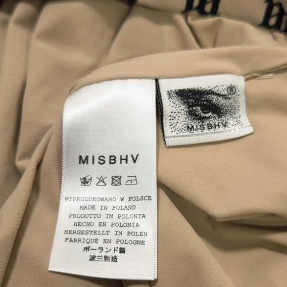 MISBHV Beige Monogram Spaghetti Mini Dress Women’s Size XS - Picture 13 of 14